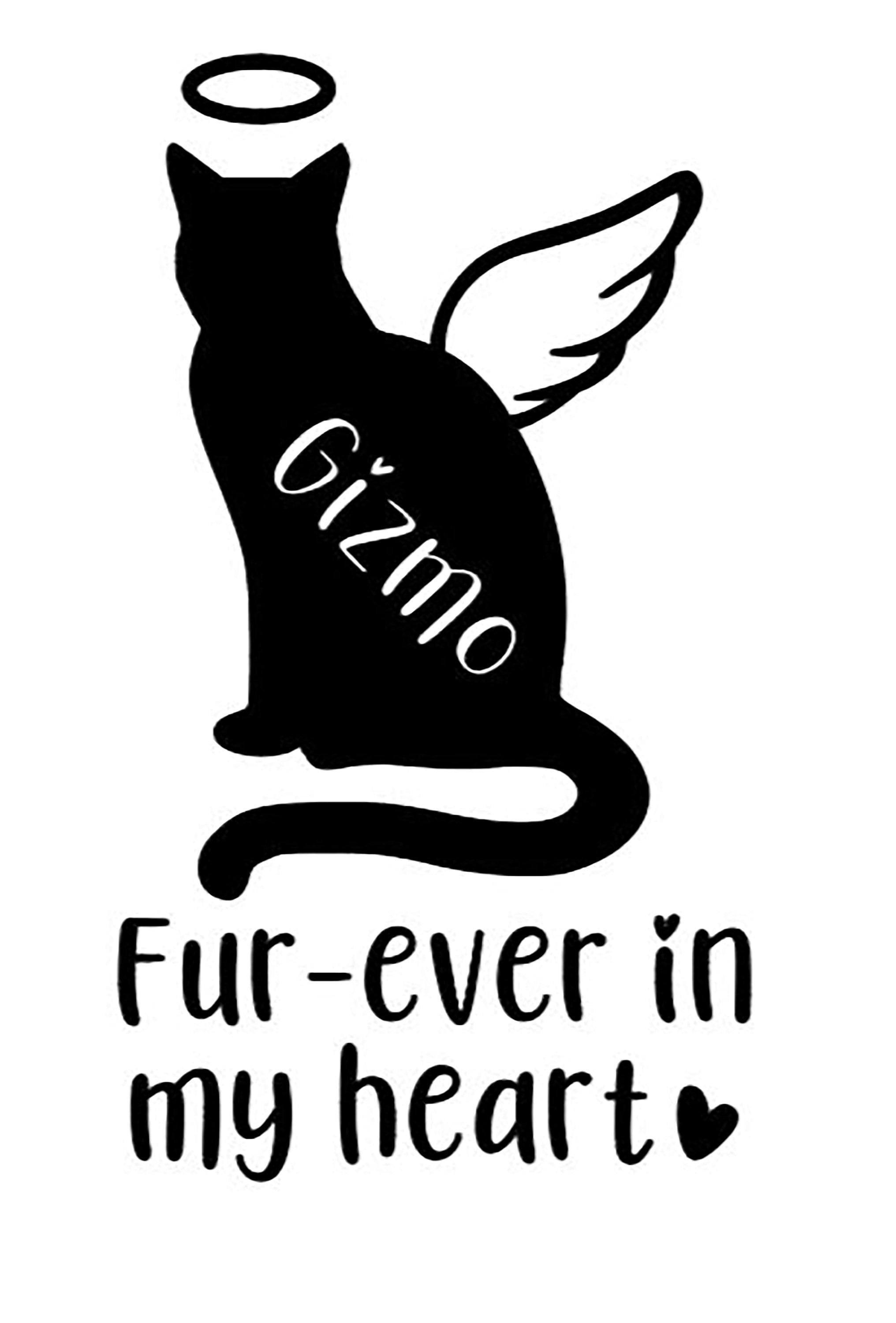 Cat Memorial Vinyl Decal Custom Vinyl Sticker Pet Memorial Etsy