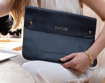MacBook Pro/Air 13/14/16 inch Leather Sleeve, Personalized Leather Sleeve Bag, Protective Sleeve, MacBook Pro Case, Gift for Husband