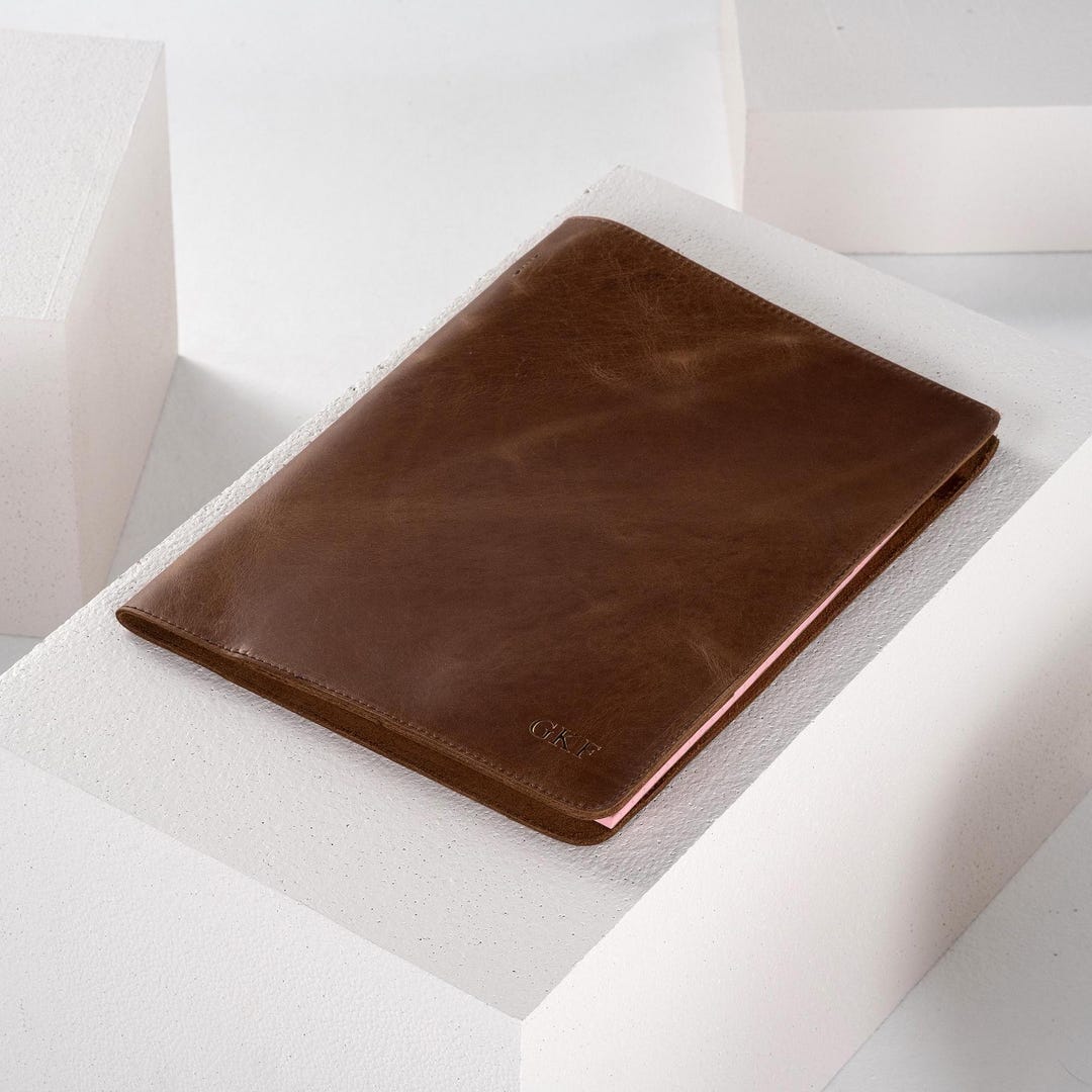 Monogrammed Leather Portfolio, Personalized Leather Items With Initials ...