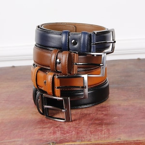 Buy Excutive Men's Leather Belt.100% Pure Genuine Leather Guaranteed. Designer  Belt for Men. (28) at