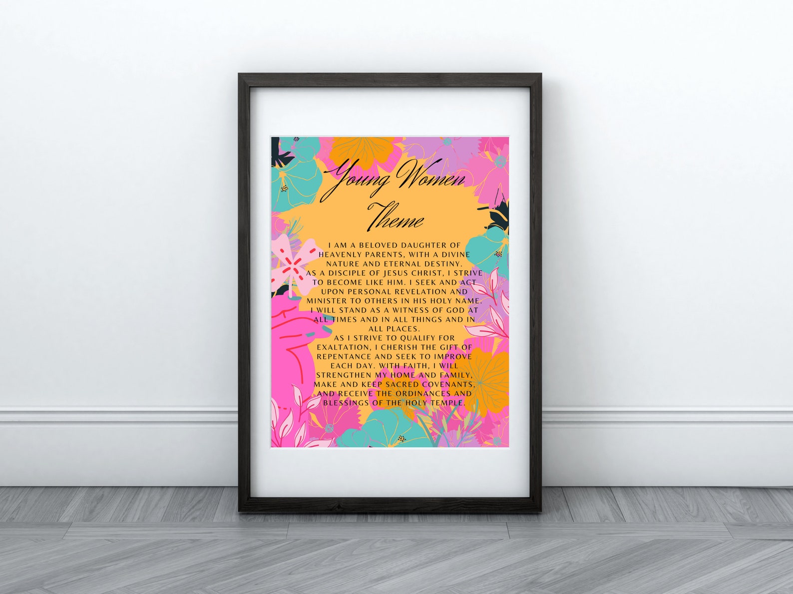 LDS Young Women Theme PDF Etsy