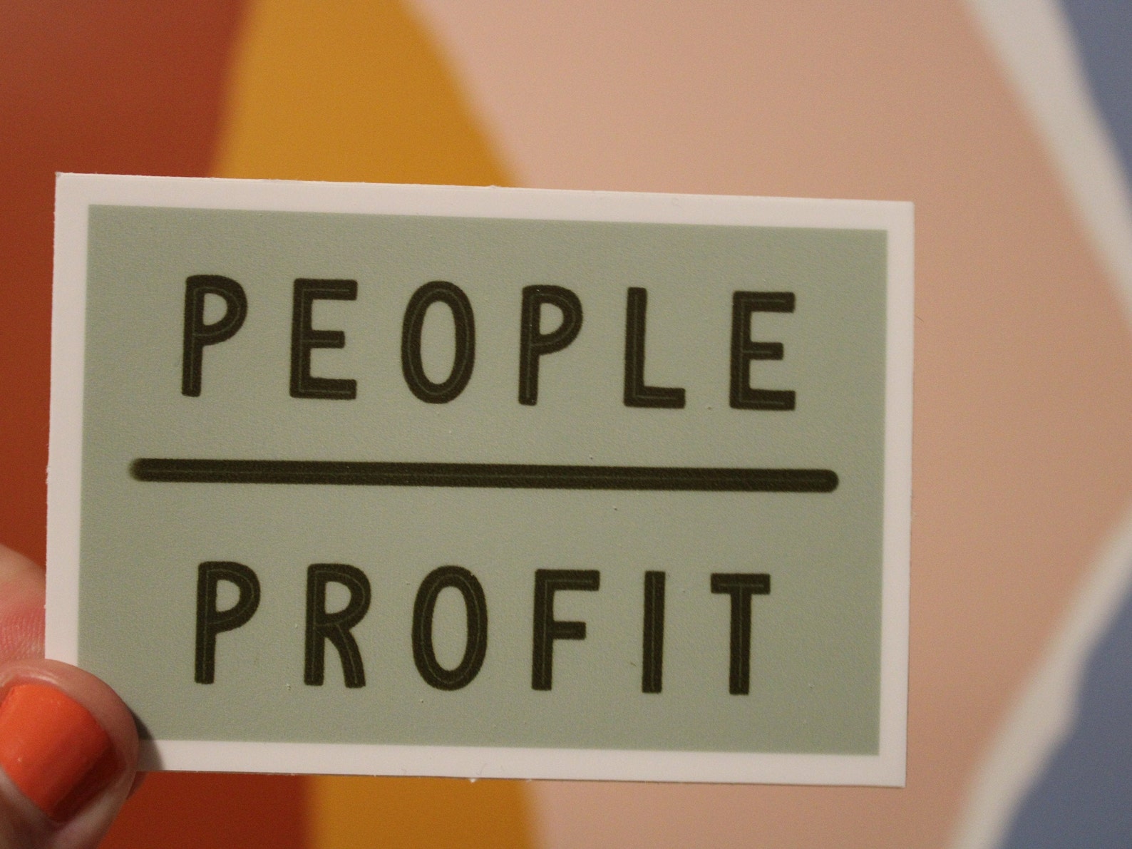 People over Profit Sticker Etsy
