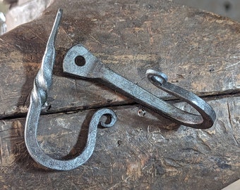 Forged Nail Hook - Repurposed from Antique Cut Nails