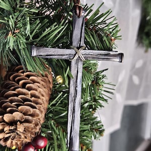Forged Nail-Cross Ornament