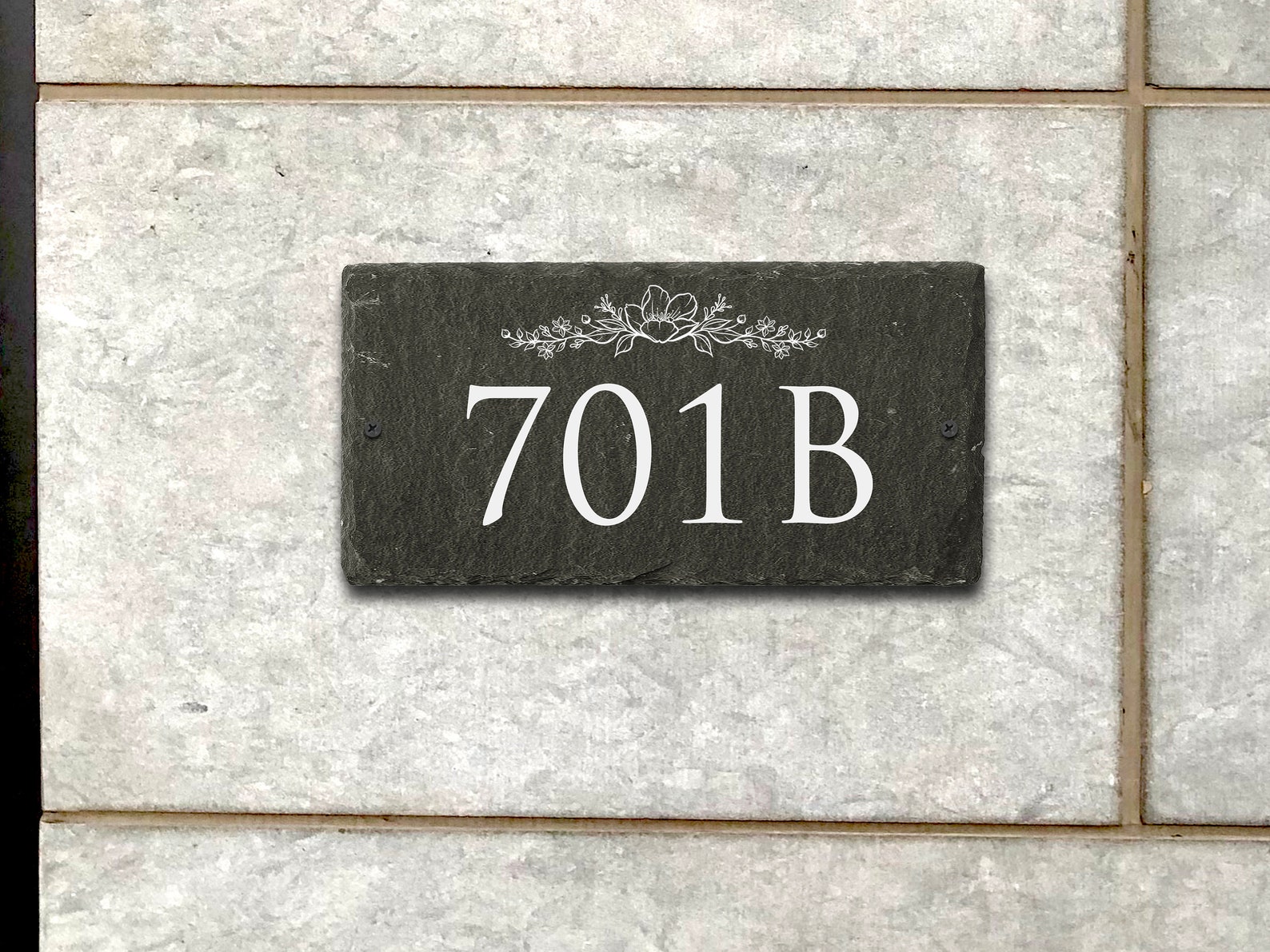 Slate house number Slate address plaque Personalized gift Etsy
