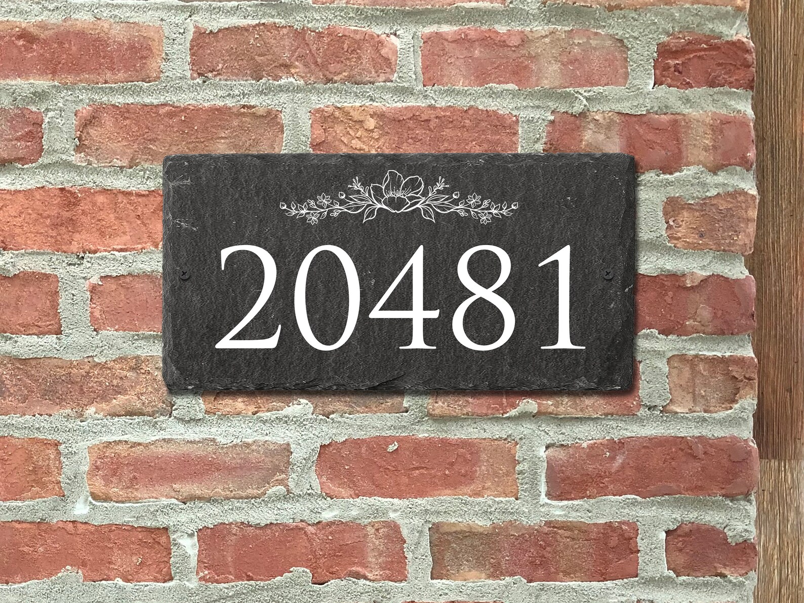 Slate house number Slate address plaque Personalized gift Etsy