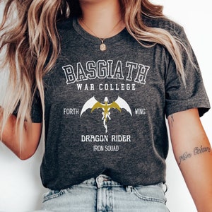 Basgiath War College, Gift for Readers, Bookish Gift, YA Fantasy Books, Dragon Rider Shirt, Fourth Wing Xaden, Fourth Wing Shirt, 4th Wing