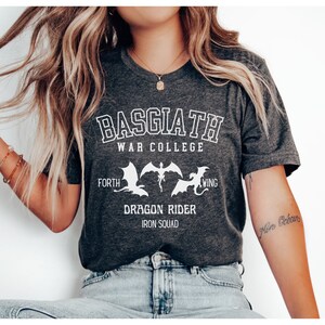 Basgiath War College, Gift for Readers, Bookish Gift, YA Fantasy Books, Dragon Rider Shirt, Fourth Wing Xaden, Fourth Wing Shirt, 4th Wing