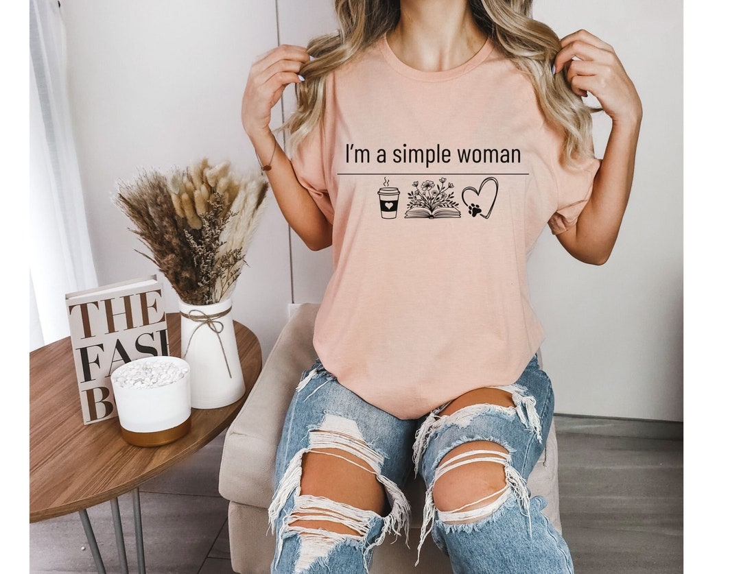 I'm A Simple Woman Funny Cartoon Dog - Gift For Dog Lovers - Personali