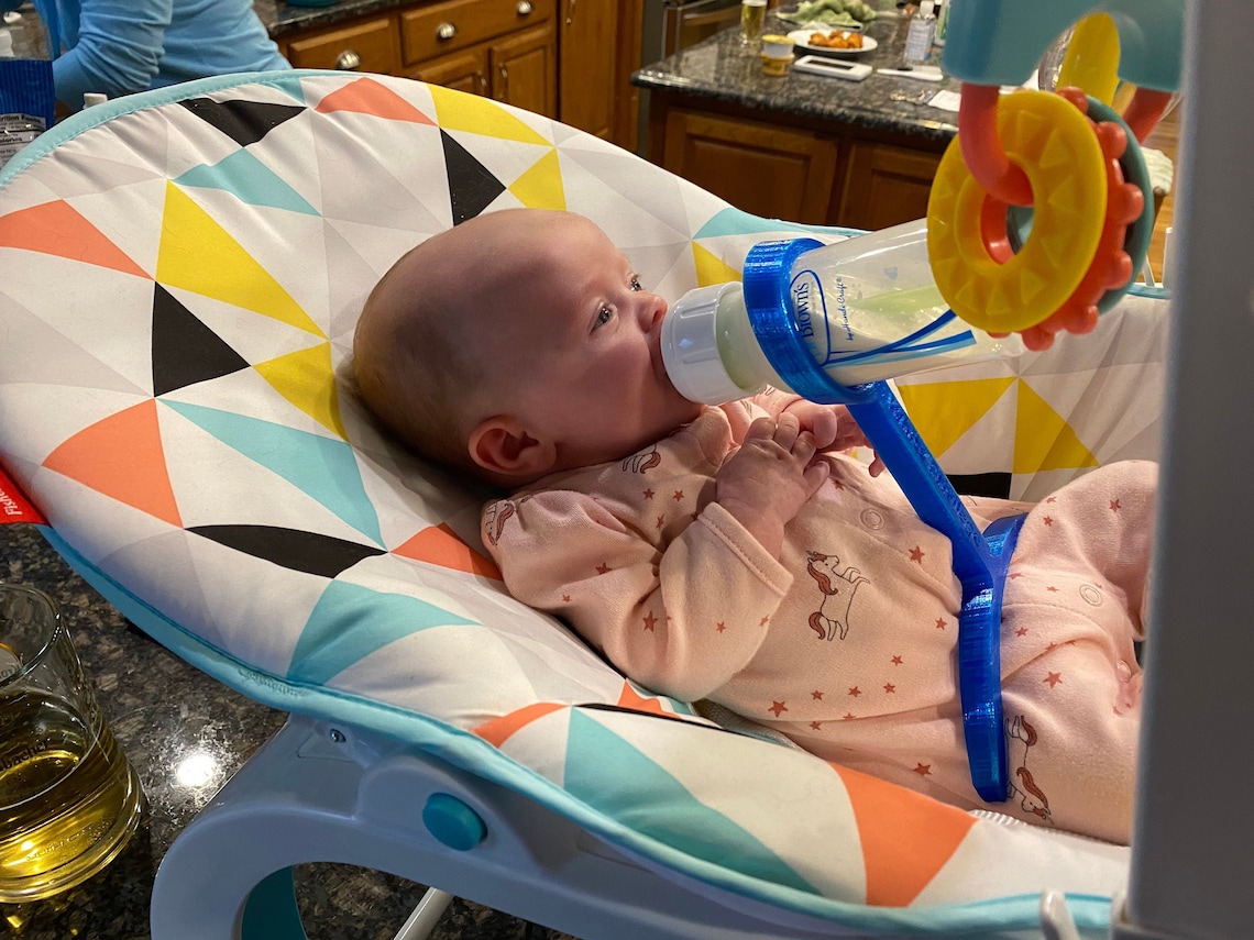 Hands Free Baby Bottle Holder STL 3D Printer File Etsy