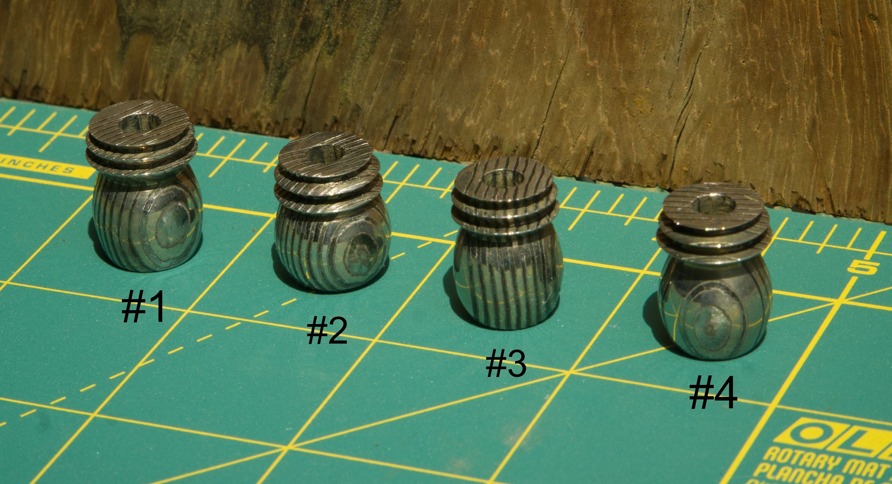 Unique Stainless Steel Damascus Bead with Acid Etching Etsy