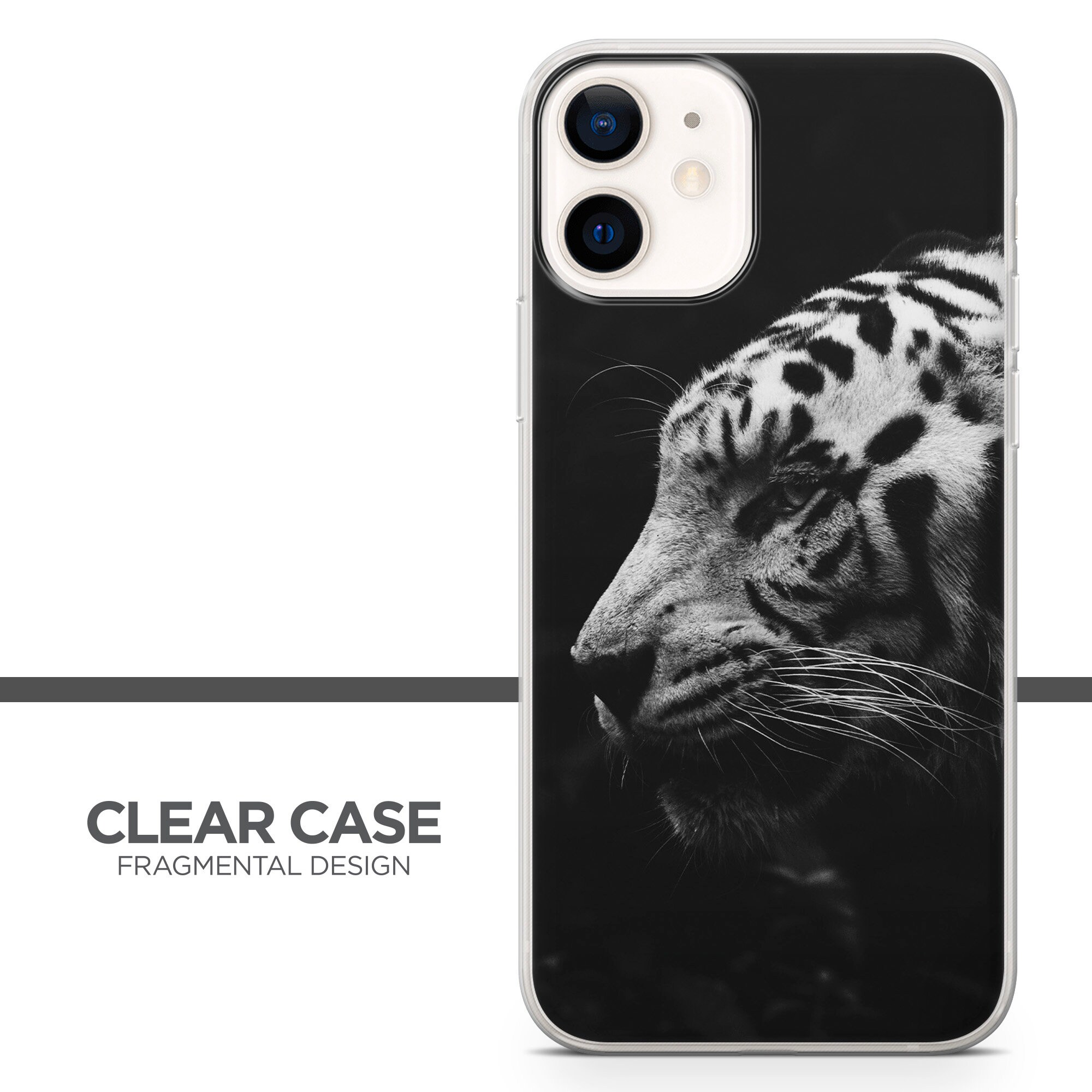 White Tiger Phone Case Animal Art Gel Cover for 13 13 Pro Etsy