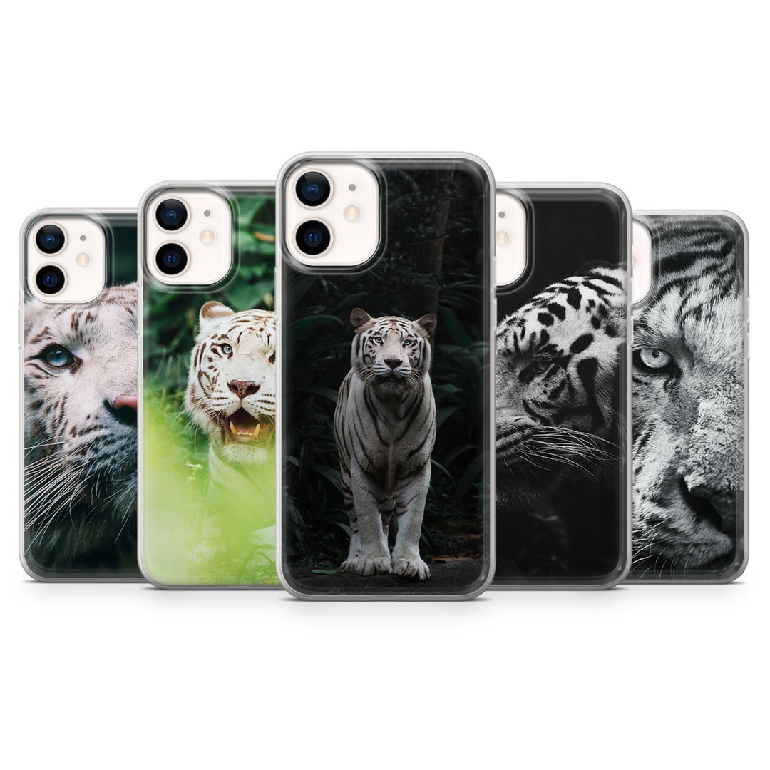 White Tiger Phone Case Animal Art Gel Cover for 13 13 Pro Etsy