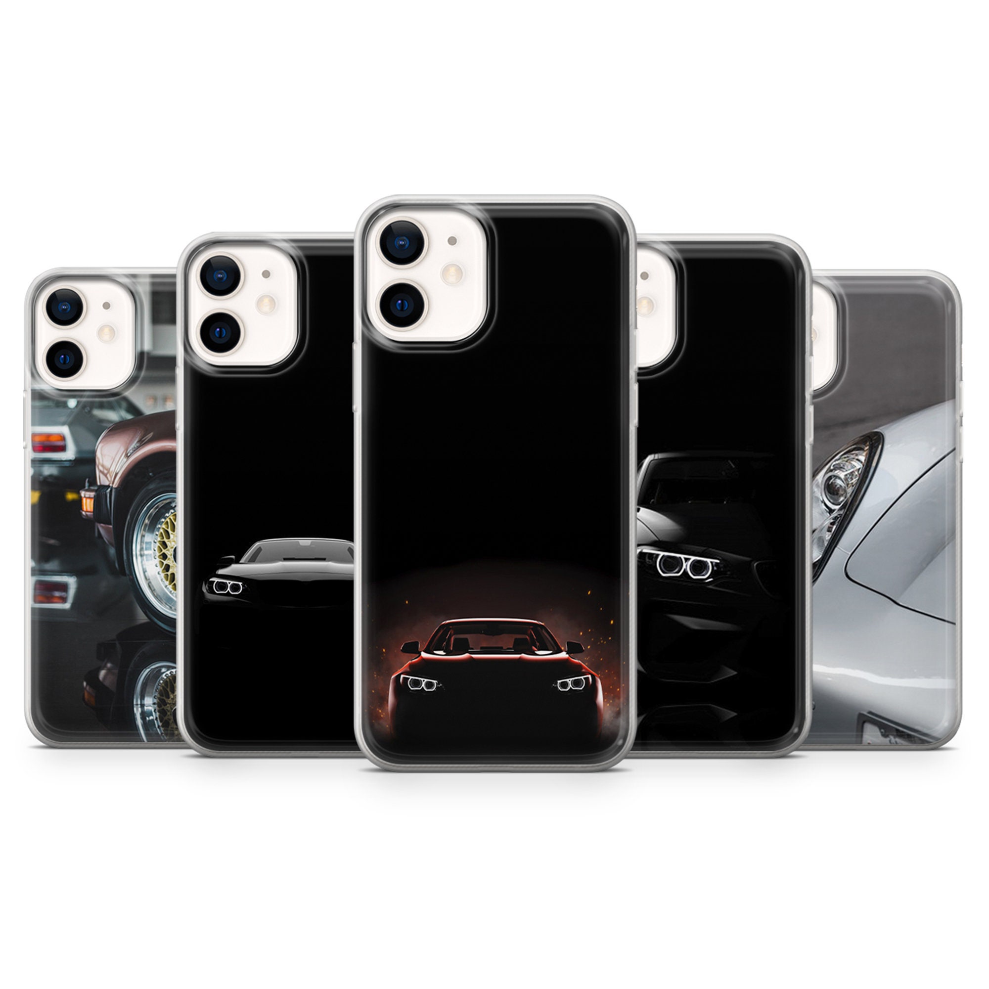 Car Phone Case Gel Cover for 15, 15 Pro, 15 Plus, 15 Pro Max, 14