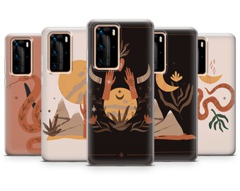 Wild West, Night, Day, Snake, Western Phone Case Gel Cover for Mate 40, P40, P40 Lite, P40 Lite, P50, P50 Pro E79