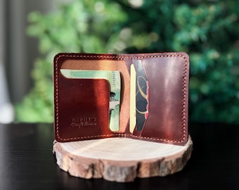 Heritage – Premium Leather Wallet, Hand-Stitched Bifold Wallet, Italian Full-Grain Leather, Slim Handmade Wallet