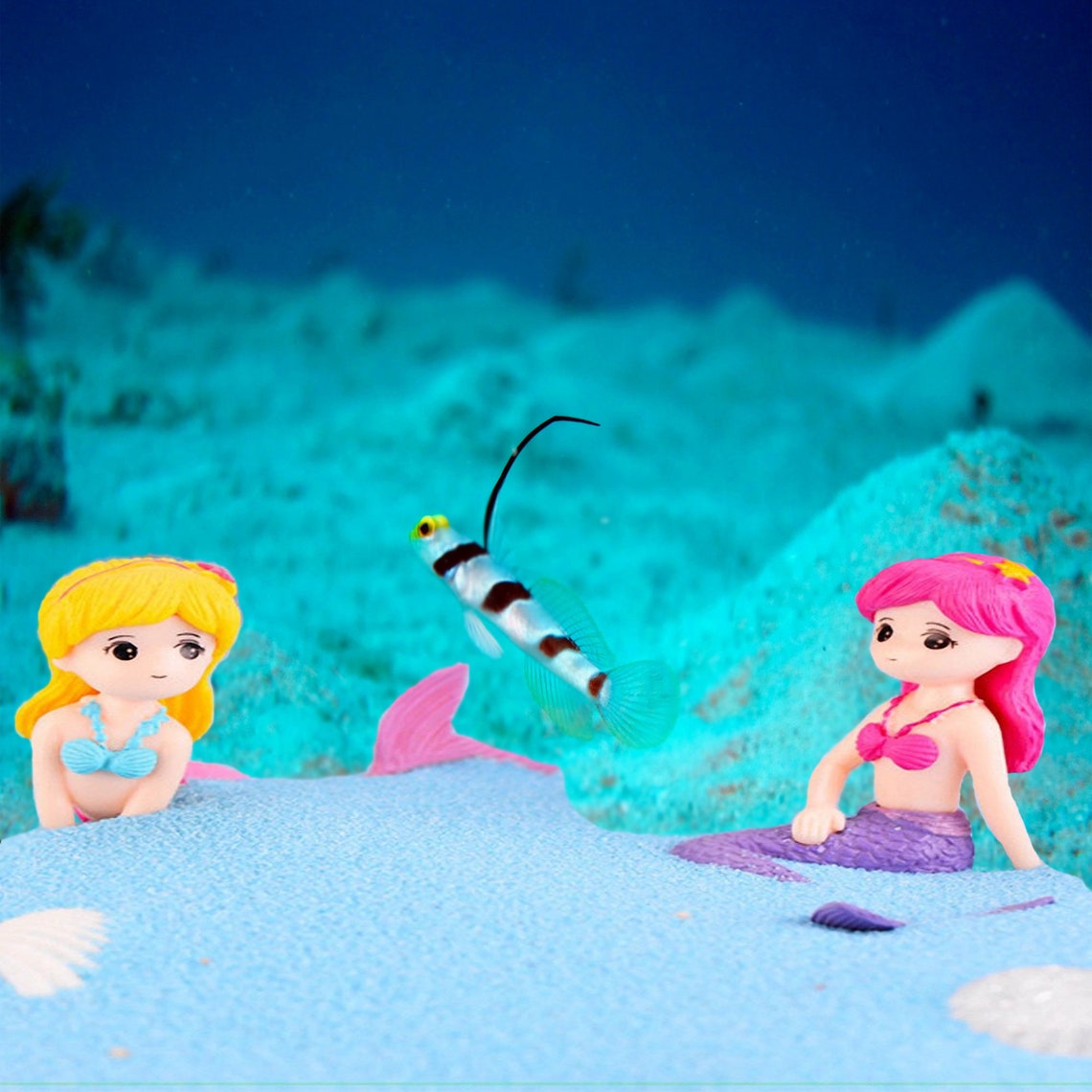 Cute Little Mermaid Ornament Aquarium Fish Tank Decoration. Etsy