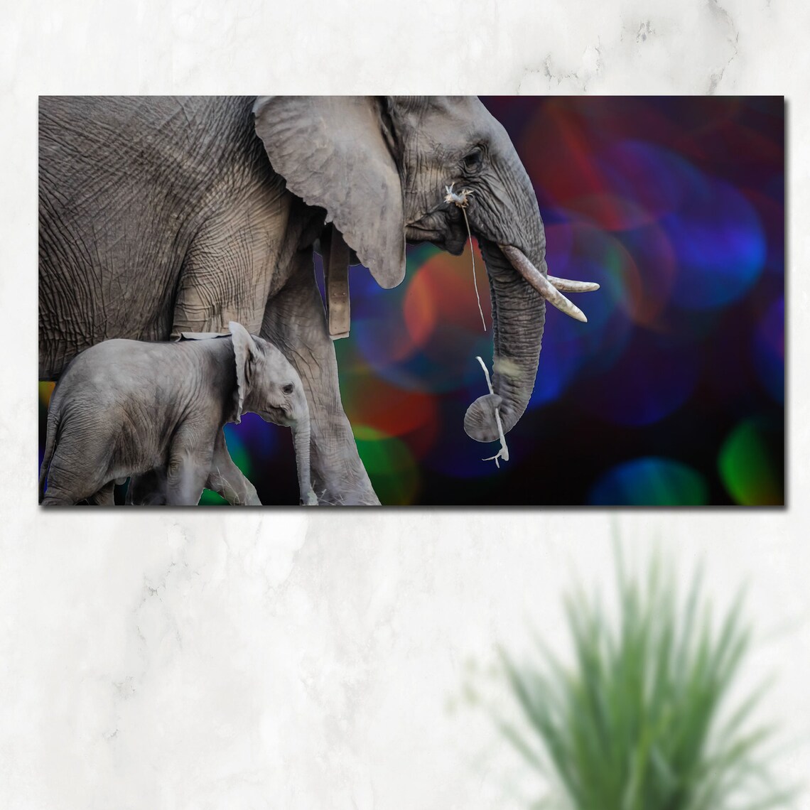 Elephant Family Wall Art family print New family art family Etsy