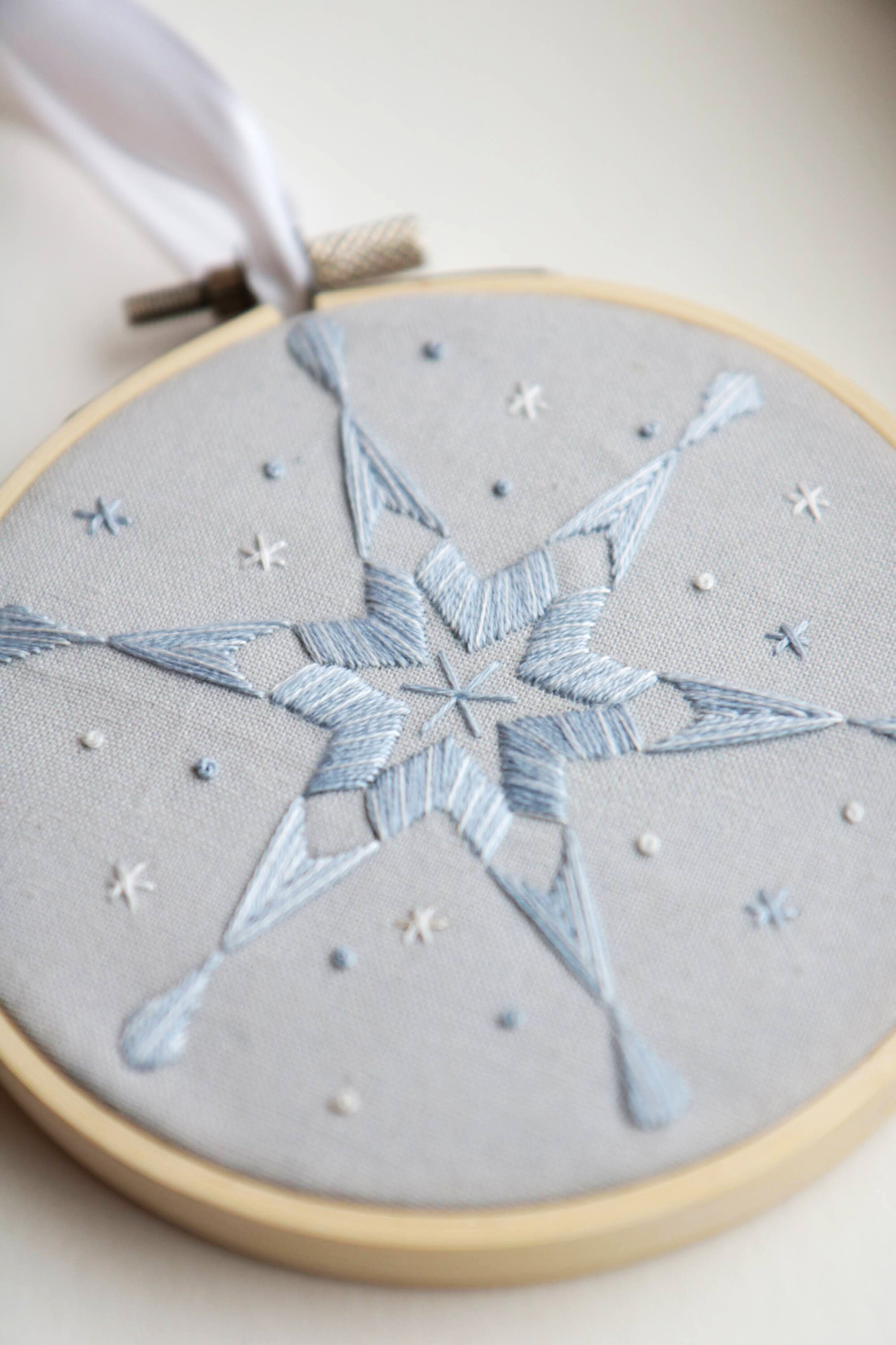 Snowflake Embroidery Pattern, Digital File - Etsy