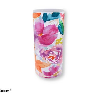 Floral Skinny Can Cooler - Slim Can Holder - Holds Seltzer Cans - Gift Idea - Seltzer Can Holder - Gift for Her - Mothers Day Gift