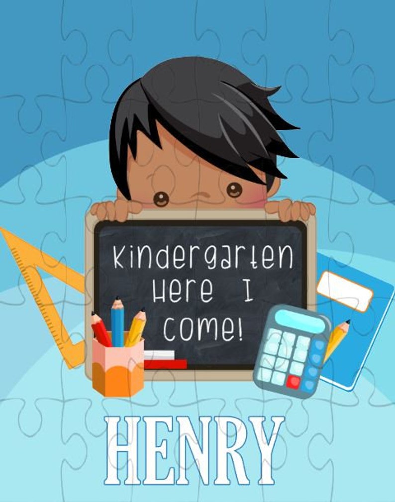 Personalized Puzzle for Kids Kindergarten Gift Kindergarten Boy Puzzle Personalized Kindergarten Gift Back to School Gift Henry