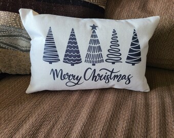 Merry Christmas Pillow, Christmas Throw Pillow, Christmas Accent Pillow, Christmas Home Decor, Christmas Gift Idea, Merry Christmas Pillow