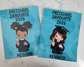 Personalized Puzzle for Kids - Preschool Graduation Gift - Preschool Graduation Girl Puzzle - Personalized Preschool Grad Gift