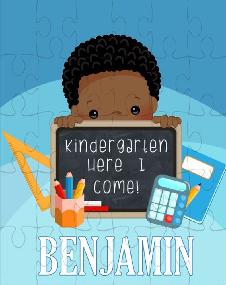 Personalized Puzzle for Kids Kindergarten Gift Kindergarten Boy Puzzle Personalized Kindergarten Gift Back to School Gift Benjamin