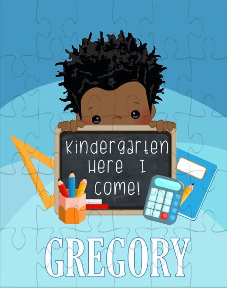 Personalized Puzzle for Kids Kindergarten Gift Kindergarten Boy Puzzle Personalized Kindergarten Gift Back to School Gift Gregory