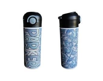 Washed Out Tree Camo Water Bottle, Water Bottle for Kids, Water Bottle with Straw, Water Bottle for School, Back to School Water Bottle