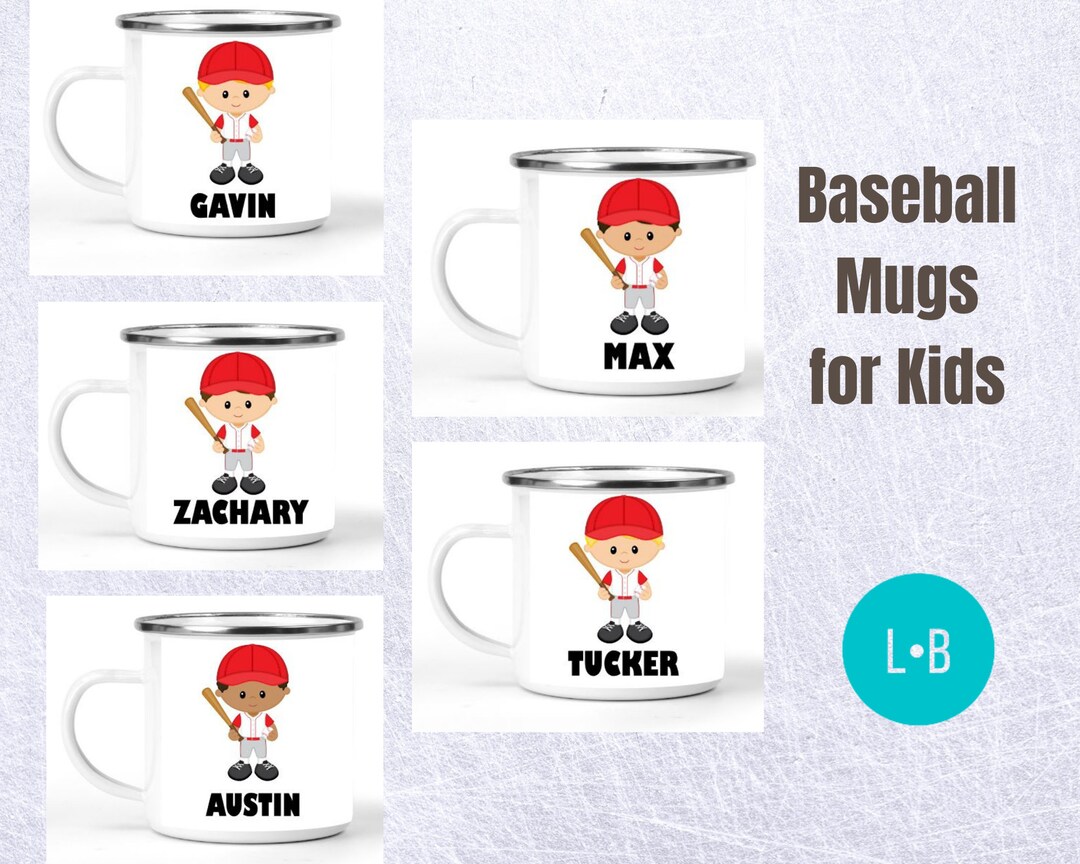 Baseball Boys Personalized Mug Baseball Boy Gift Kids Mug Baseball