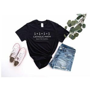 Camisa cristã unissex, camisa católica, vestuário católico, roupas católicas, presentes católicos, camisetas católicas, camisa de Jesus, camiseta inspiradora