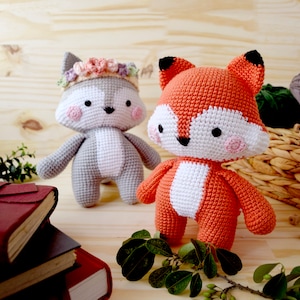 Crochet Pattern Fox – Red Fox and Arctic Fox (Michael and Megan)