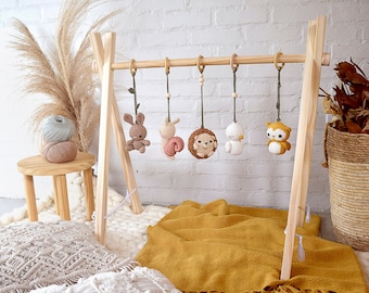 Woodland Friends - Stroller mobile and montessori play gym