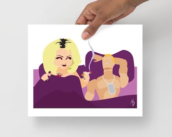 Minimalist Bride of Chucky Matte Art Print