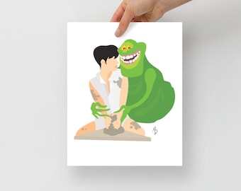 Minimalist Ghost/Ghost Busters Matte Art Print