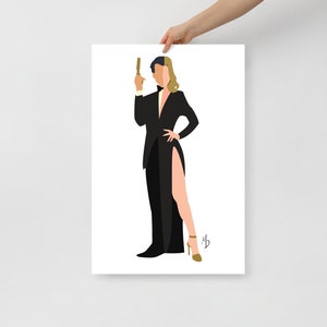 Minimalist Bond/Bond Girl Matte Art Print