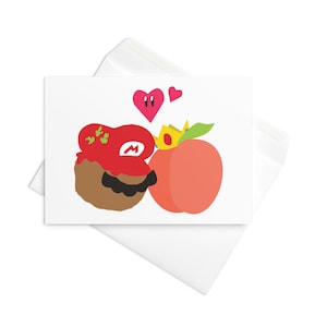 Servierplatte Mario: Pfirsich Grußkarte