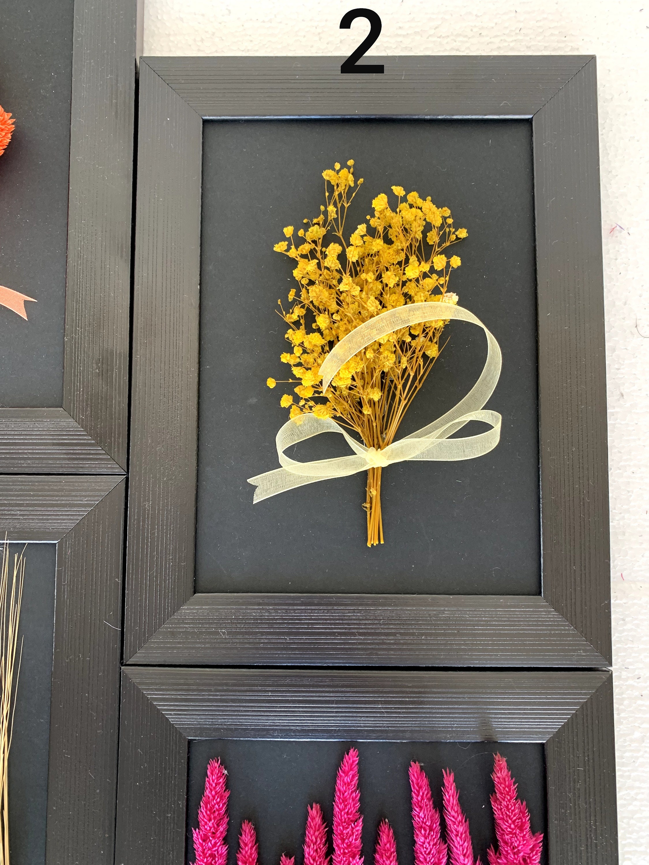 Dried Flower Set of Frame / Personalized and Valentine's Etsy