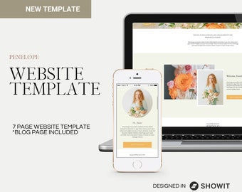 ShowIt Website Template: Penelope Design for Wedding Photographers (Digital Download)