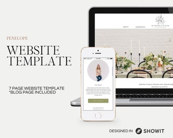 Wedding Vendor Website, Photographer Website, ShowIt Template for Photographers, Wedding Website, Website Template, ShowIt Website Template