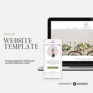 Wedding Vendor Website, Photographer Website, ShowIt Template for Photographers, Wedding Website, Website Template, ShowIt Website Template
