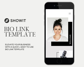 Minimalist Instagram Bio Link ShowIt Template (Digital Download)