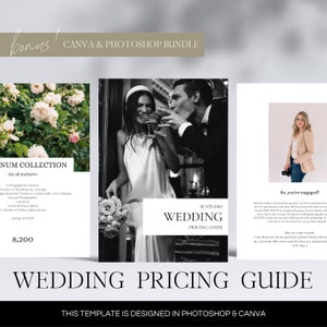 Pricing Magazine | Wedding Pricing Magazine for Photographers | Customizable Canva & Photoshop Template