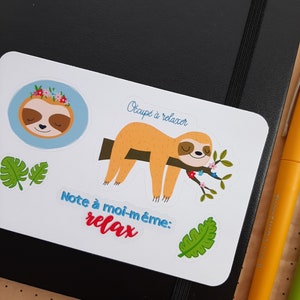 Sloth Sticker - Planner and Bullet journal stickers- Glossy Standard