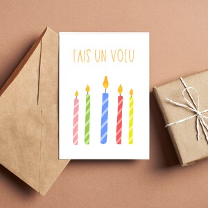 Carte d'anniversaire - Vœux chaleureux