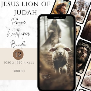 Colección de fondos de pantalla para teléfono Jesús salva al cordero, fondos de pantalla cristianos, descarga digital, blogs personales, sitios web, productos artísticos basados en la fe.