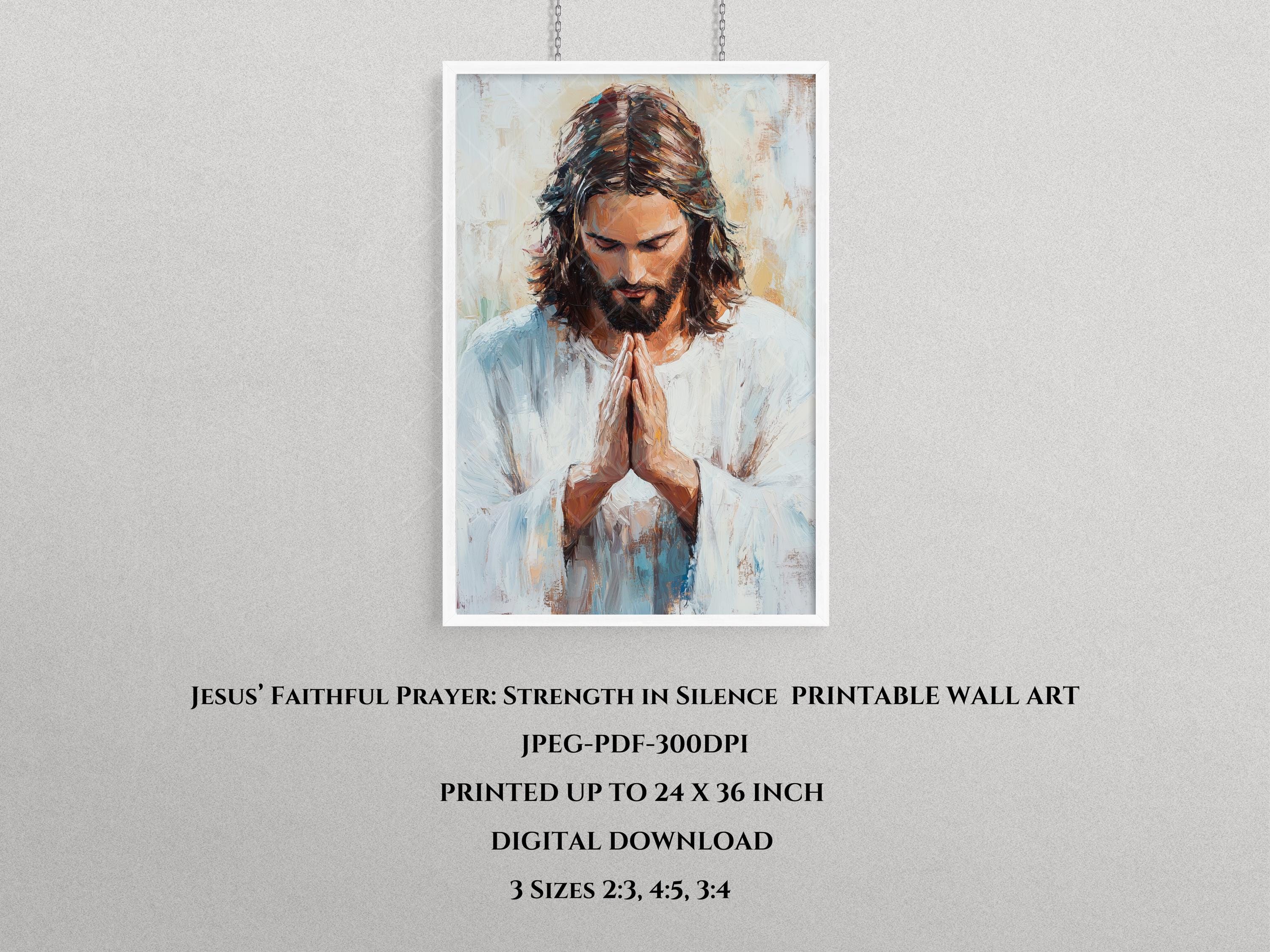 Stampa Su Tela Con Preghiera Della Serenità E Farfalla Blu – Quadro Religioso Rustico Per Parete – Decorazione Casa Stile Country