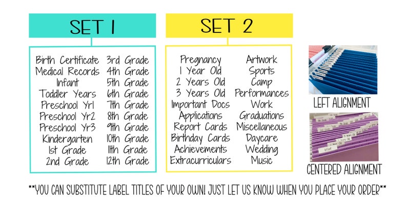 Children File Box Label Kids File Box Labels , School Memory Box Labels , Milestone Box Labels ...