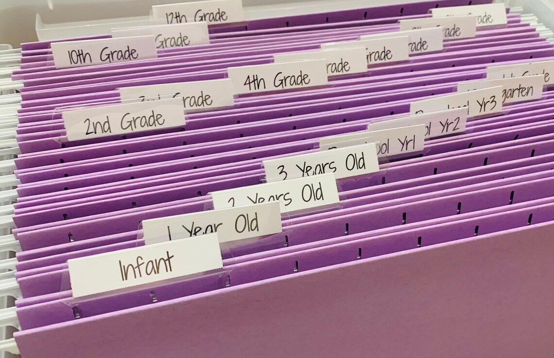 Milestone Tote Labels DIY Memory Box Kit Baby Memory File Etsy